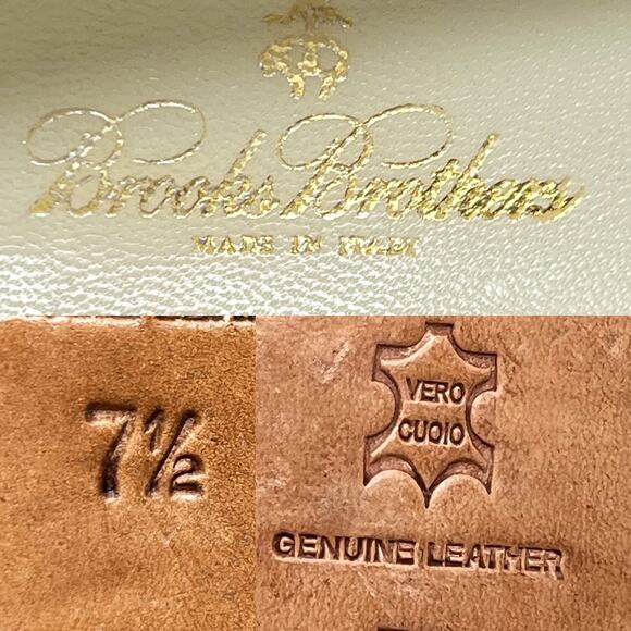 Vtg 90s Brooks Brothers Driving Moccasins Loafers size 7.5 Leather - Picture 13 of 16